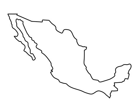 Outline Map Of United States And Mexico Map Of World
