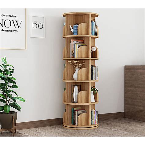 Avanta 360 Degree Rotating 4 And 5 Tier Display Shelfbookcases Deluxe