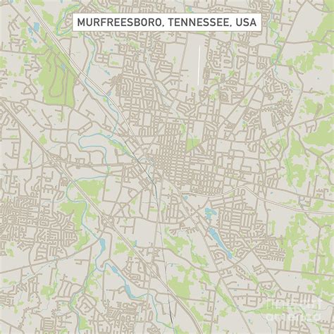 Map Of Murfreesboro Tn