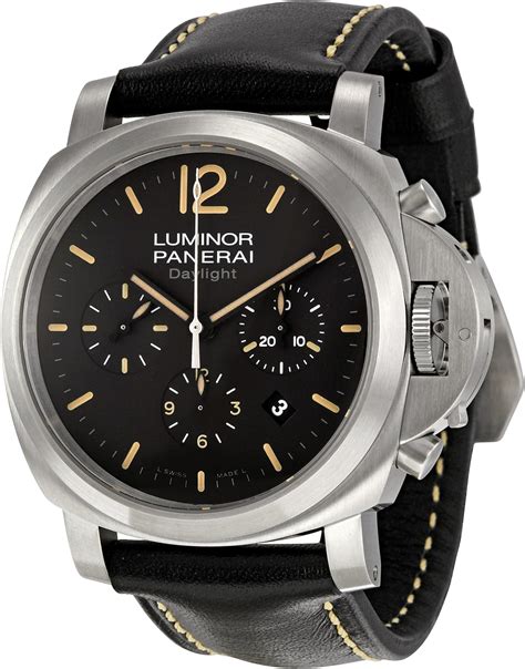 Panerai Mens Pam00356 Luminor Contemporary Chronograph Watch Amazon