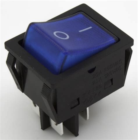Kcd N A Rocker Switch With Blue Color