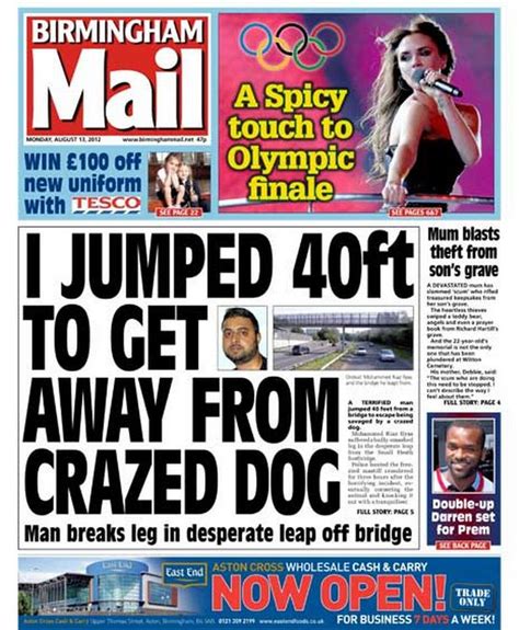 Birmingham Mail Front Page The Headlines On Monday August Birmingham Live