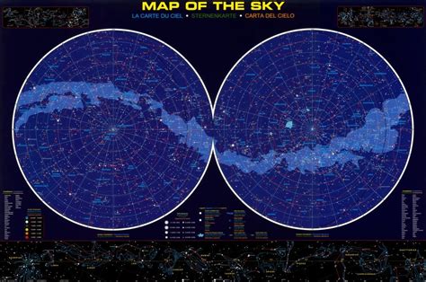 Northern And Southern Hemisphere Star Map United States Map