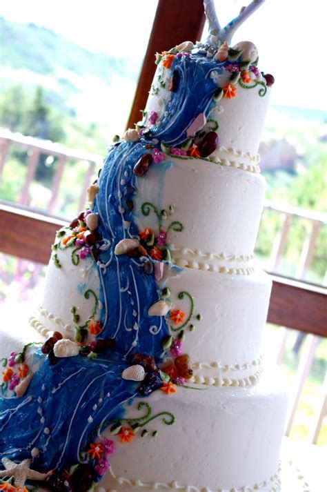 waterfall cake waterfall cake tropical wedding cake cool wedding cakes