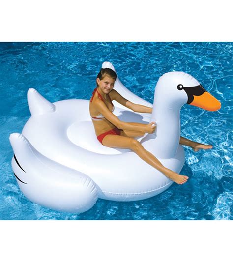 Swimline Giant Swan Ride On Pool Float At Free Shipping