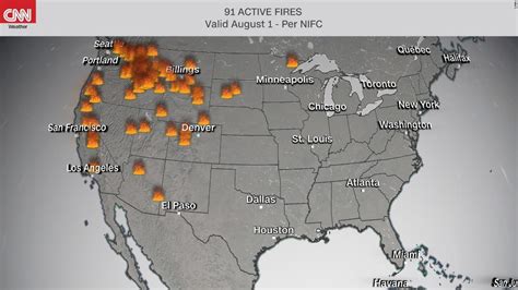 Wildfires Are Now Burning Across The US With Oregon S Bootleg Fire Growing To Over