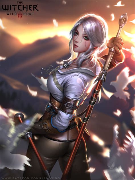 ciri by liang xing on deviantart ciri witcher witcher art overwatch fantasy characters