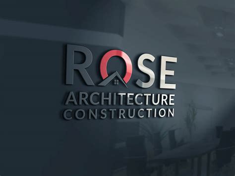 architecture construction logo mockup psd mockup den