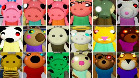 Roblox Piggy All 18 Piggy Characters 🐷 Youtube