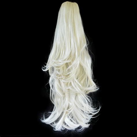 Choose your hair extension by type or. PONYTAIL Clip In Hair Extensions Platinum Blonde #16/60 ...