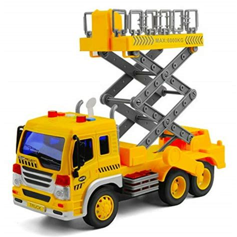 Gizmovine Toy Truck Friction Powered Bucket Lift Truck Toy Super Duty