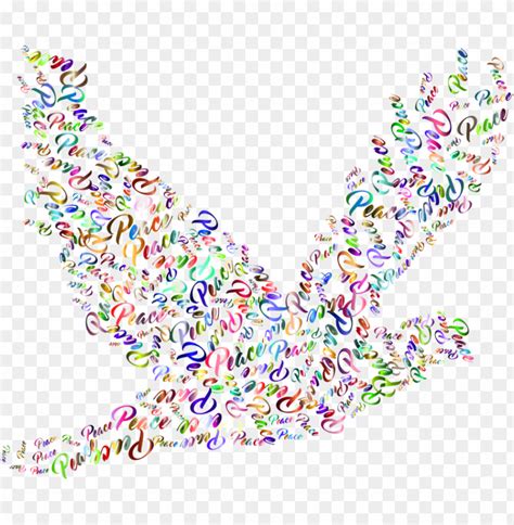 Typography Columbidae Peace Doves As Symbols Computer Peace Dove No