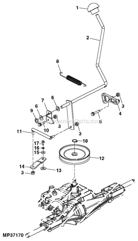 John Deere G110 Mower Belt Diagram