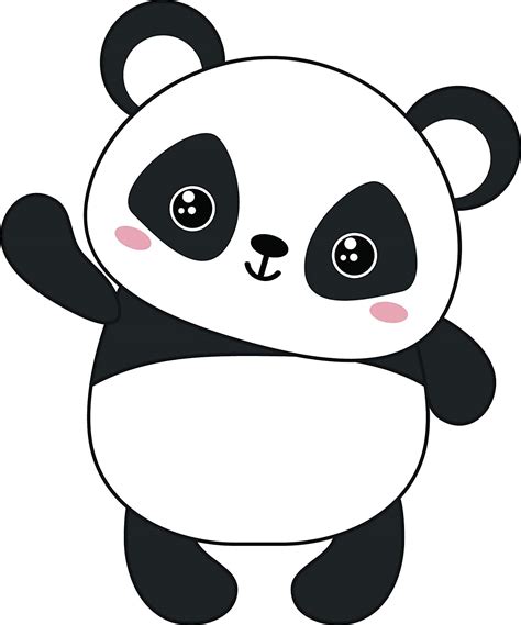 Kawaii Baby Panda Bear Cute Cuddly Animal Cartoon Vinyl Sticker 8
