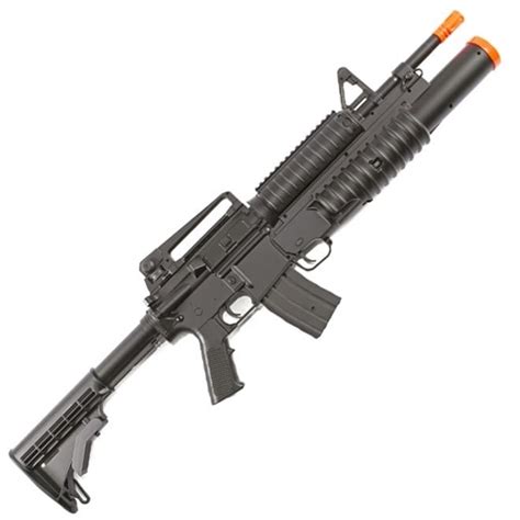 Rifle De Airsoft M4a1 M813 Aeg Com Lançador Shotgun 6mm Ventureshop