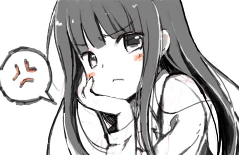 Annoyed Anime Girl