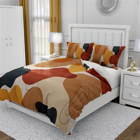 Modern Abstract Bedding Options Duvet Covercomforter Shams