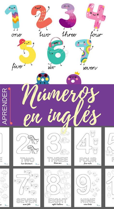 Numeros Del 1 Al 10 Numbers From 1 To 10 In English Ingles English Images