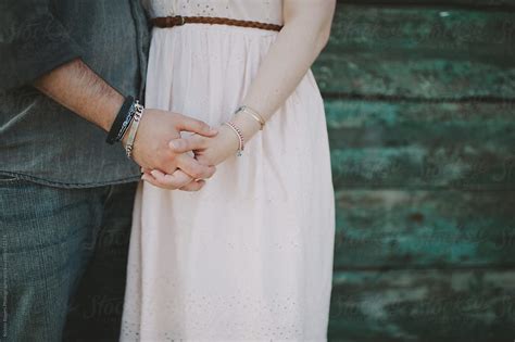 Couple On Date Holding Hands By Stocksy Contributor Kristin Rogers