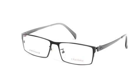 chashma brand glasses gentlemen pure titanium eyeglasses wide frame opticos gafas large size men