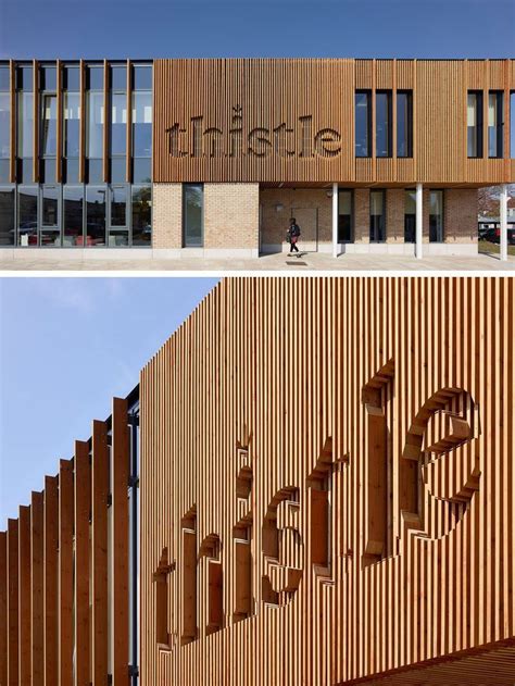 This Office Building Has Their Logo Integrated Into The Design Of The
