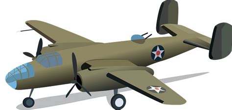 B 25 Mitchell Medium Bomber Clipart Free Download Transparent Png