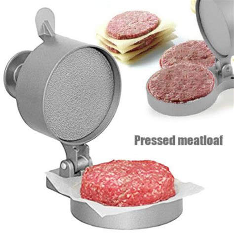 Burger Press Hamburger Patty Maker Meat Aluminum Alloy Non Stick
