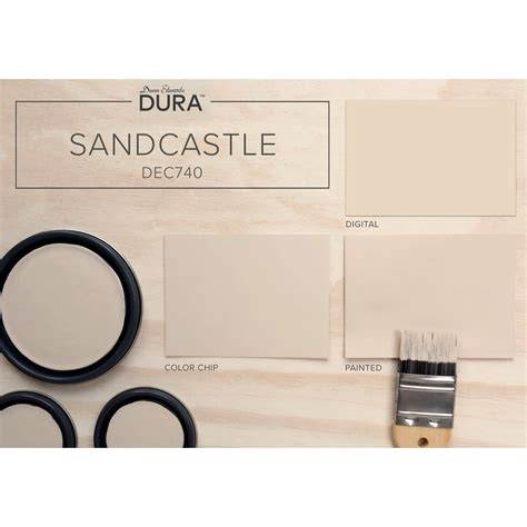 Sandcastle Eggshell Warm Neutral Paint Color Dura