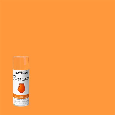Rust Oleum Specialty 11 Oz Fluorescent Orange Spray Paint 342568 The
