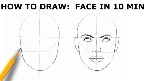 How To Draw Face Basic Proportion Youtube
