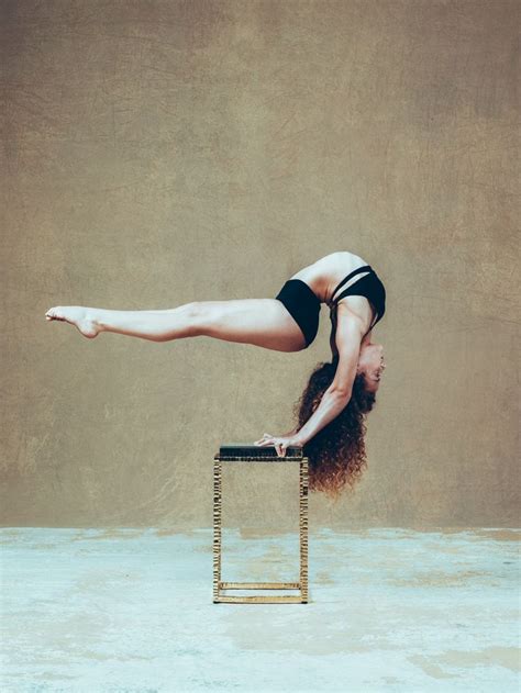 juniper furniture side table w sophie dossi flexibility dance gymnastics poses amazing
