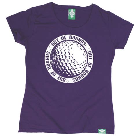 Golf Ball Chest Womens T Shirt Golfer Golfing Fashion Funny Birthday