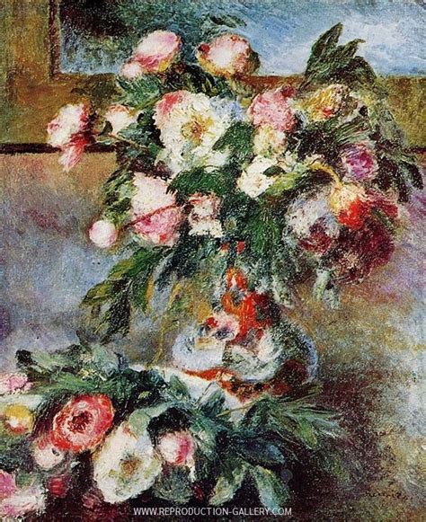 Peonies 1878 Painting By Pierre Auguste Renoir Reproduction Gallery