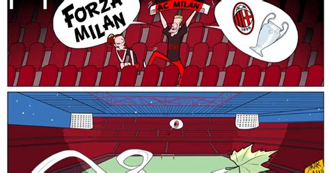Omar Momani Cartoons Beckham Supports Ac Milan In The Champions League