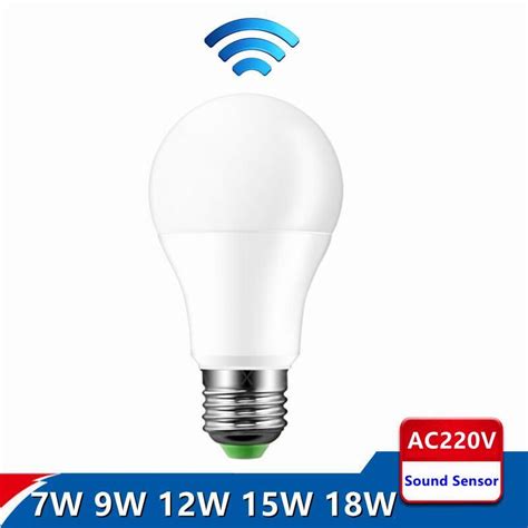 Led Dusk To Dawn Sensor Light Bulb E27 7w 9w 12w 15w 18w Ac220v 230v
