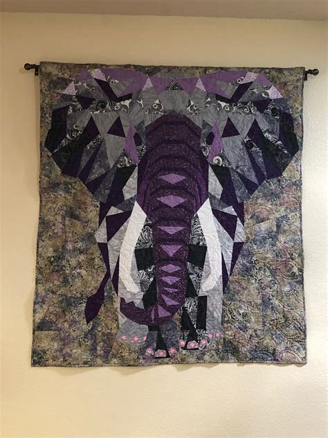 Elephant Abstraction Pattern By Violet Craft Elephant Quilts Pattern