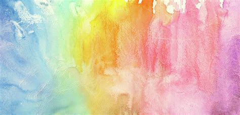Watercolor Rainbow Painting 1 By Jusant
