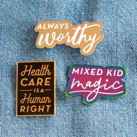 Health Care Is A Human Right Enamel Pin Small Eats