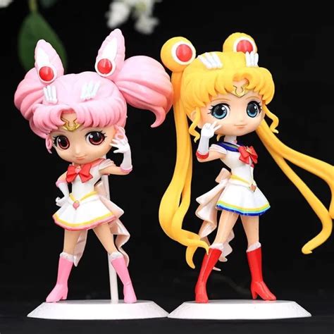 2pcs Anime Sailor Moon Pvc Action Figure Kids Toy Qposketmulticolor