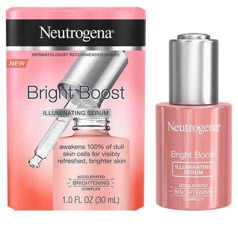 Neutrogena Bright Boost Face Serum With Neoglucosamine 10 Fl Oz