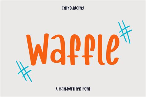 Waffle Font Door Wanida Toffy · Creative Fabrica