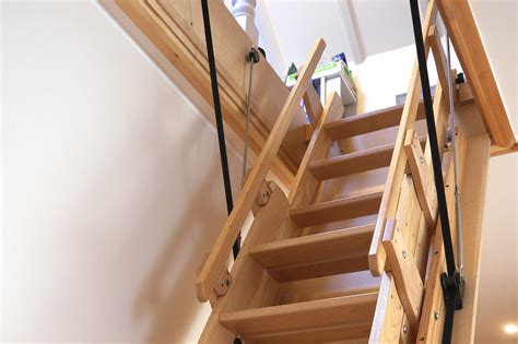 Extra Wide Attic Pull Down Stairs Image Balcony And Attic