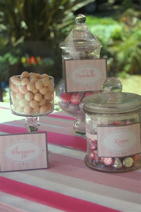 Choose a dessert, like a donut or cupcake, then print the template on sturdy paper and fold into a 3d. Fancy Labels for dessert tables, candy buffet, or place ...