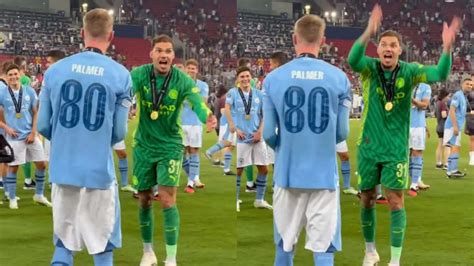 Watch Ederson Gets Angry With Cole Palmer As He Hilariously Has To