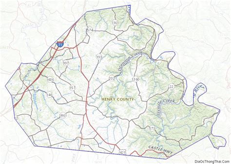 Map Of Henry County Kentucky