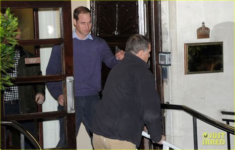 Prince William Visits Pregnant Kate Middleton In Hospital Photo