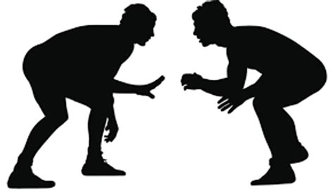 Clip Art Image Professional Wrestling Silhouette Wrestling Png