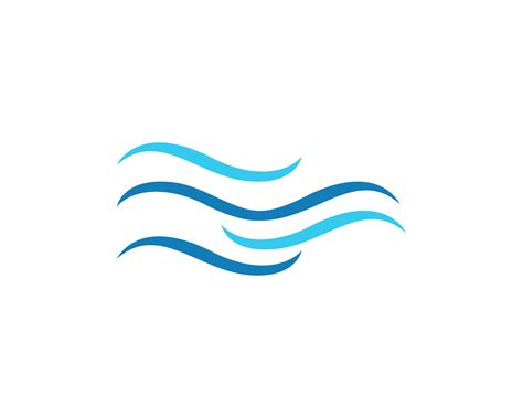 Water Wave Symbol And Icon Logo Template 606839 Vector Art At Vecteezy