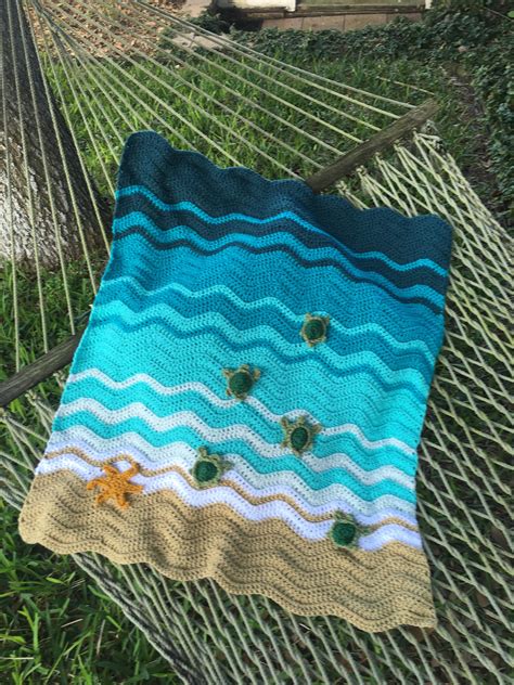 Loved Working On This Sea Turtle Blanket Crochet