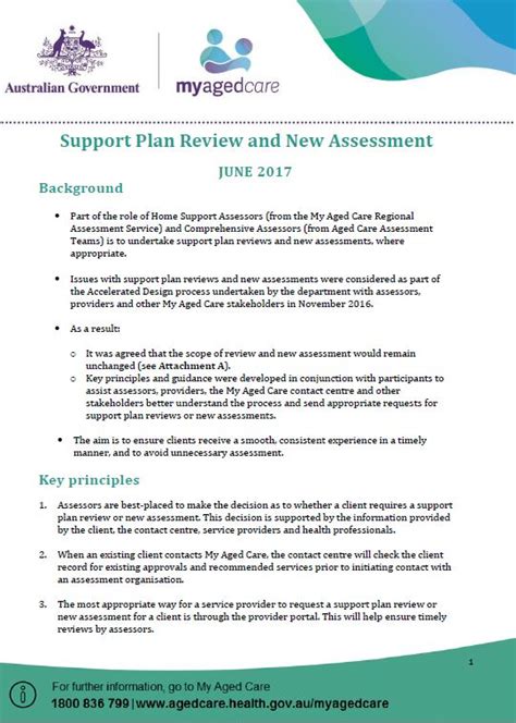 My Aged Care Support Plan Review And New Assessment Australian